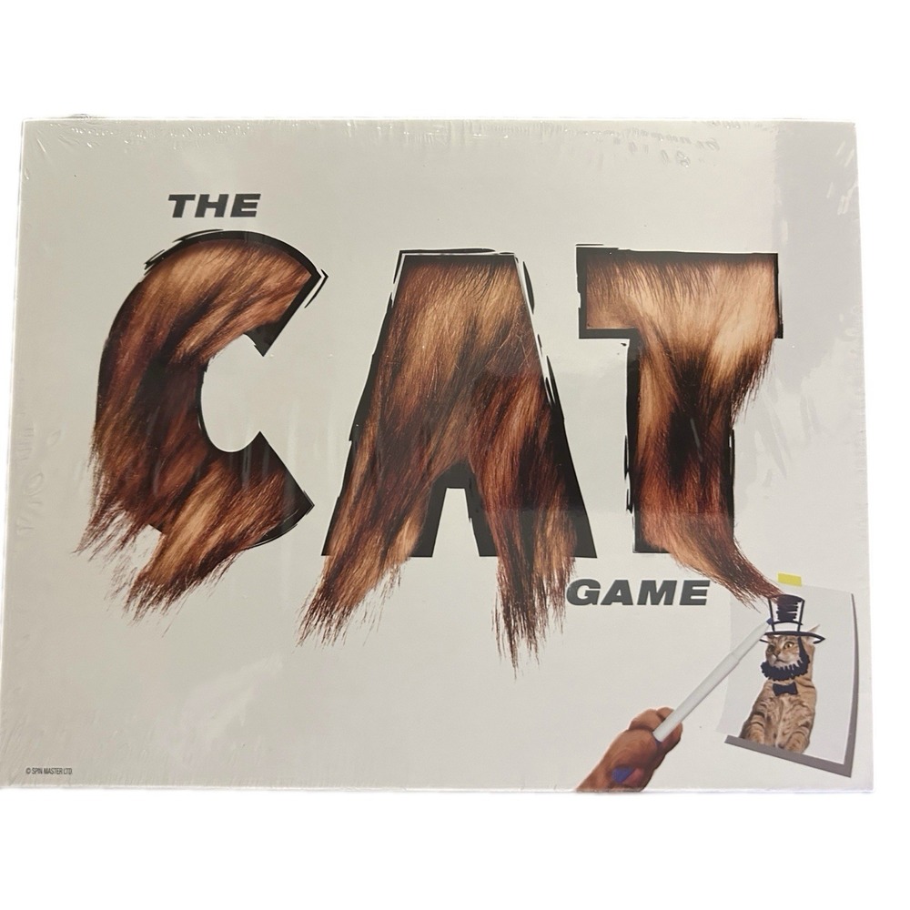 THE CAT GAME - Hair Raising Drawing Game - SpinMaster - FUN! Never‎ Played READ